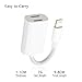 iPhone 7 Plus Adapter & Splitter, CaseyPop Dual Lightning Headphone Audio & Charge Adapter Accessories for iPhone X / 8 / 8 Plus / 7 / 7 Plus (IOS 11) White