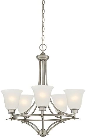 Designers Fountain 96985-MTP Montego 5 Light Chandelier, 23.75" x 23.75" x 25.75"