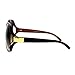 Womens Extra Oversized Round Designer Fashion Exposed Lens Butterfly Sunglasses Brown