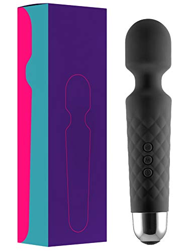 Oliver-James-Massaggiatore-Wand-Massaggiante-Personale-Elettrica-20-modalita-di-vibrazione-8-velocita-per-Massaggi-Rilassanti-e-per-Alleviare-la-Tensione-Muscolare-borsa-da-viaggio-Nero