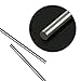 Glarks 2Pcs 6.35mm x 356mm Stainless Steel Straight Solid Metal Round Rod Lathe Bar Stock for DIY RC Model Car, RC Helicopter Airplane, Model Ship (6.35mmx356)