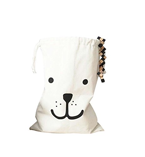 Hilarocky Large Dirty Laundry Storage Duffle Bag With Drawstring For Travel Wash Heavy Duty Canvas Natural Cotton Sack Carrier Breathable Dust-Proof Drawstring Storage Pouch