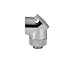 Thermaltake Pacific DIY LCS Chrome G1/4 90 Degree Adapter Fitting (CL-W052-CU00SL-A)