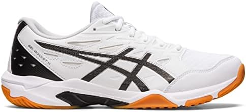 ASICS Men's Gel-Rocket 11 Volleyball Shoes, White/Pure Silver