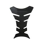 3D Carbon Fiber Look Motorcycle Sport Tank Gas Protector Pad Sticker Universal Fit 1Piece.