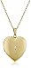 14k Yellow Gold-Filled Diamond-Accent Heart Locket Necklace, 20