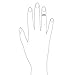 Bling Jewelry 3 Row Wire 7 Bead Toe Ring Adjustable 924 Silver Midi Rings