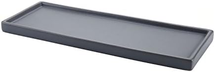 T4U 10 Inch Ceramic Cameo Rectangle Saucer Grey