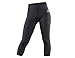 Endurance Shield 360 Women's Compression Tights 3/4 (Capri) (Medium) Black