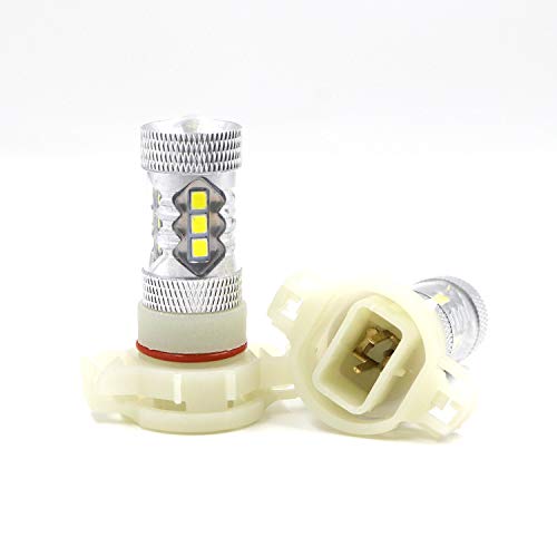 Dantoo 2 x 5202 LED Bulbs Extremely Bright 3000K 16 SMD 5201 Fog Light Bulbs PS19W LED Fog Light Lamp Replacement for DRL or Fog Lights, Gold Yellow - Thumbnail 2