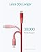 Anker Powerline+ II USB-C to USB-A Cable (6ft), for Samsung Galaxy S10 / S9 / S9+ / S8/S8+/Note 8, LG V20/G5/G6, iPad Pro 2018 and More (Red)