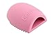 Makeup Brushegg Finger Glove Silicone Scrubber Board Hand Cleaning Tool(Pink)