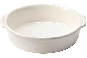 三陶(SANTO) Banko Ware 17221 Oven Safe Gratin Dish, Cocotte, Round, White, Diameter Approx. 6.3 inches (16 cm), Tableware, Ceramic, Microwave Safe, Made in Japan