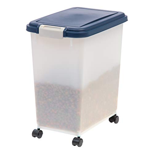 IRIS USA 33 quart Airtight Pet Food Container, Navy Pricepulse