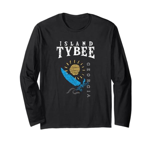 Tybee Island Georgia, Sailing, Catamaran Long Sleeve T-Shirt