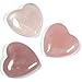1” Rose Quartz Heart Crystal, Healing Stone for Heart Chakra and Positive Energy, Rose Quartz Crystal Heart Shape, Love Heart Crystal