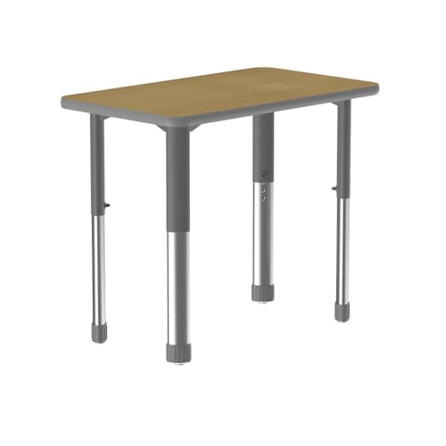 Correll 20"x27" Collaborative Desk, Height Adjustable (25-35") Rectangular Fusi…