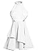 ZKESS Women's Sleeveless Lace Party Club Skater Dress X-Large Size White