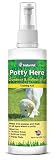NaturVet - Potty Here Training Aid Spray - Attractive Scent Helps Train Puppies & Dogs Where to Potty - Formulated for Indoor & Outdoor Use - 8 oz
