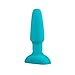 b-Vibe Rimming Anal Plug 2 - Remote Control Vibrating Butt Plugs Silicone Adult Anal Sex Toys (Teal)