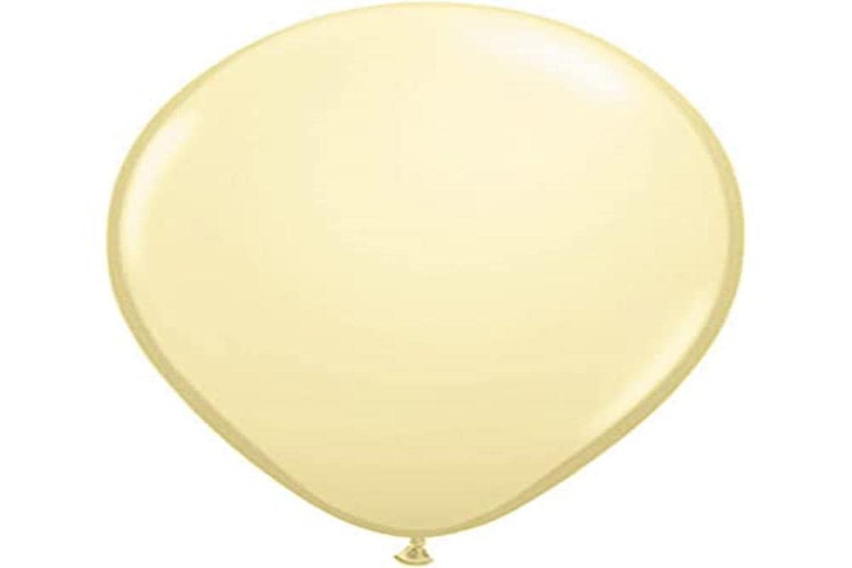 Folat 19145 White Ivory Metallic Balloons-50 Pieces