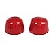 AVOMAR 2Pcs Hood Footman Loop Windshield Stops Rubber Bumper Caps Cover Compatible for 2007-2017 Jeep JK Wrangler & Unlimited
