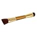 Fashion Base® Professional Double-Sided Eco-friendly Bamboo Handle Face & Body Flat and Angled Foundation Concealer Contour Buffing Brush