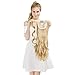 SEIKEA Clip in Ponytail Extension Wrap Around Pony Tail 24 Inch Curly Hair - Blonde with Highlight