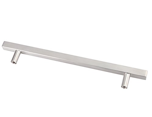 Silver Dresser Handles:Cabinet Hardware Cupboard Pull Kitchen Cabinet T Bar Handle Dresser Knobs Set - 10" Total Length,7-3/8 IN Hole Centers - 10 Pack,YTHD1212BN192-10PAMZ