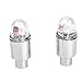Auto Accessories Bike Supplies Neon Blue Strobe LED Tire Valve Caps,Tuscom (Red)
