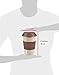 16oz 100% Organic Eco Friendly Reusable Travel Mug, To Go Takeaway Coffee Cup Brown, Biodegradable Material FDA Approved BPA Free, Leak Proof Silicone Lid & Heat Resistant Grip.Free Recipe ebook