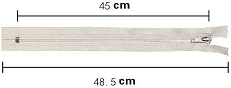 WKXFJJWZC 50pcs 18 Inch (45cm) Nylon Coil Zippers Bulk for Sewing Crafts (40 Color) (18inch-Pack of 50pcs) - Image 3