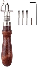 UPTON 7-in-1 Adjustable Stitching Groover Creasing Edge Beveler Leather Tool view 5