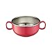 Innobaby Din Din Smart Stainless Steel 11 oz Feeding Bowl with Handles for Babies, Toddlers and Kids. BPA Free, Pink