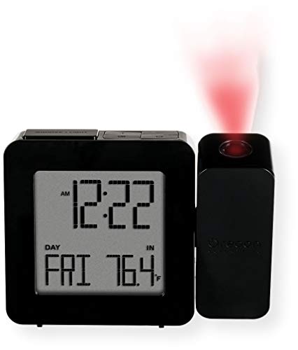 Oregon Scientific RM338PA_BK Model RM338 PROJI Projection Atomic Alarm Clock, Indoor Temperature, Calendar Alarm, Snooze Functions, Dual Alarm, Black - Thumbnail 4