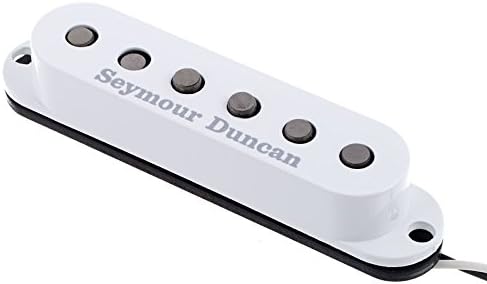 Seymour Duncan SSL-5 Custom Staggered Strat Single Coil Pickup White 11202-05 w/Bonus RIS Pick (x1) 800315002528
