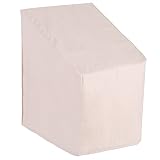 Patio Watcher Stackable Patio Chair Cover, Durable and Waterproof Out Furniture Chair Cover,Beige