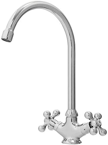 Retro Zwei 2 Griff Kreuzgriff Kuche Spulbecken Armatur Wasserhahn Chrom Sanlingo Amazon De Baumarkt