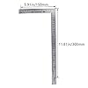 Utoolmart Right Angle Ruler, 150×300mm Stainless Steel L Shape Ruler ...