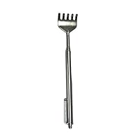 Zconmotarich 2Pcs Telescopic Stainless Steel Back Scratcher Self Massager with Pocket Clip