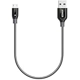 Anker PowerLine+ Micro USB (1ft) The Premium Durable Cable [Double Braided Nylon] for Samsung, Nexus, LG, Motorola, Android Smartphones and More