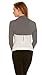 Red Hanger Women Bolero Long Sleeve Shrug Crop Top, Charcoal-XL