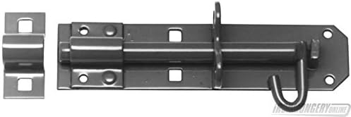 300mm Medium Duty Brenton Padlock Bolt - Black