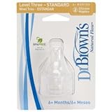 Standard Neck Baby Bottle Nipple 2 Pack Size: Level 3