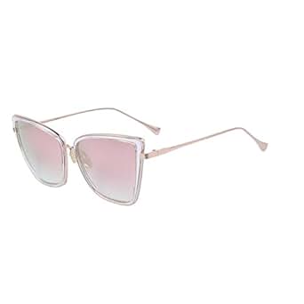 Fashion Women Sunglasses Cat Mirror Glasses Metal Cat Eye