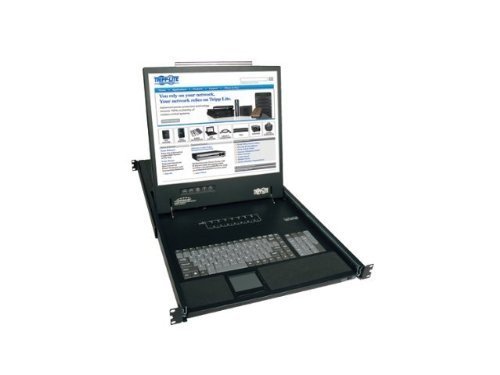 Tripp-Lite-8-Port-Rack-Console-VGA-KVM-Switch-w-19-LCD-1U-TAA