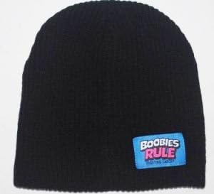 Boobies Rule Black Beanie