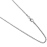1.5mm Sterling Silver Diamond Cut Rope Chain .925 Italian Necklace 14,16,18,20,22,24,30 inches (20 Inches)