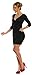 Glamour Empire. Women's Wrap V-Neck Jersey Pencil Dress with Pockets S-4XL. 236 (Black, UK 18, XXXL)