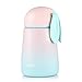 ONEISALL Gradient Rabbit Stainless Steel Travel Mug Thermos,Cute Insulated Water Bottle,Mini Size Coffee Tumbler& Vacuum Flask,Leak-poof Flask For Kids&Adult,300MLPink)